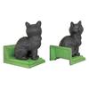 Design Toscano Kitten Kibitzing Cat Cast Iron Sculptural Bookend Pair SP1457